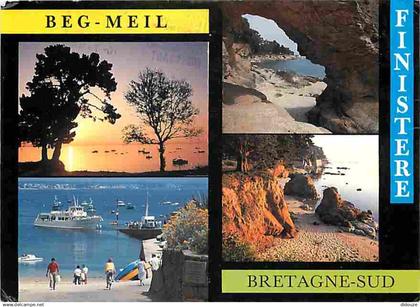 29 - Fouesnant - Beg Meil - Multivues - Bateaux - Voir Scans Recto Verso