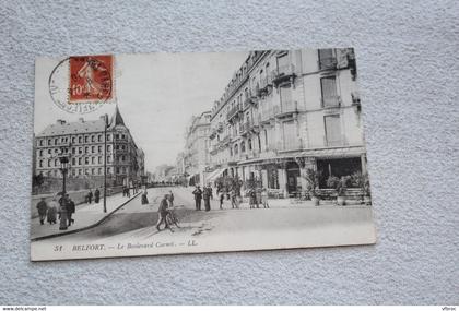 Cpa 1910, Belfort, le boulevard Carnot, territoire de Belfort