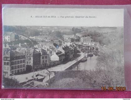 CPA - Belle-Ile-en-Mer - Vue générale (Quartier du Bassin)