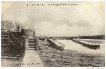 BERGERAC LE BARRAGE ECHELLES A POISSONS