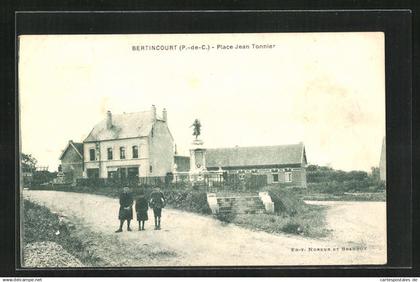 CPA Bertincourt, Place Jean Tonnier