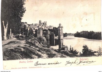 Carte postale ancienne de BEZIERS - Moulins Cordier