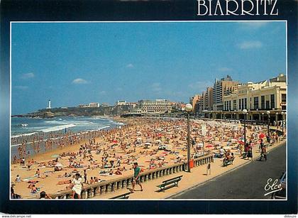 64 - Biarritz - La plage - Flamme Postale de Biarritz - CPM - Voir Scans Recto-Verso