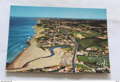 Cpm, Bidart, vue générale, la plage de Louhabia, Pyrénées atlantiques 64