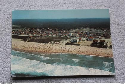 Cpm, Biscarrosse plage, vue générale de la grande plage, Landes 40