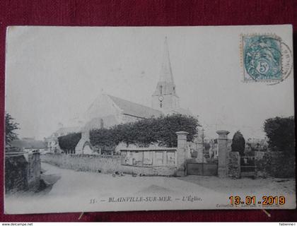 CPA - Blainville-sur-Mer - L'Eglise