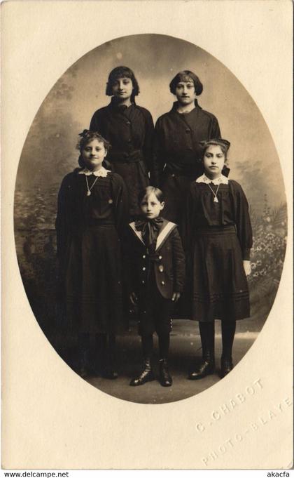 CPA BLAYE-les-MINES Young Girl and a Young Boy - Types - Photo Pc. (1087757)