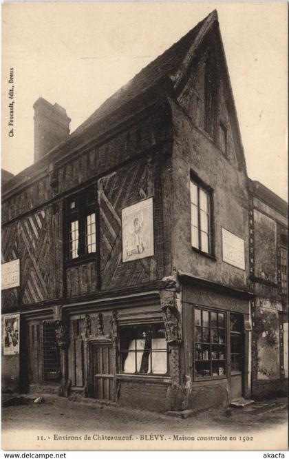 CPA Environs de CHATEAUNEUF - Blévy - Maison construite en (131459)