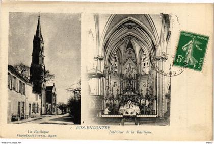 CPA BON-ENCONTRE - La Basilique. Interieur de la Basilique (251341)