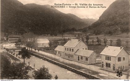 bordères * groupe scolaire et bureau de poste * école village