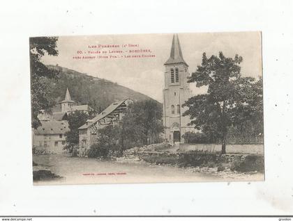 BORDERES LOURON 60 VALLEE DU LOURON PRES ARREAU (HETS PYR) LES DEUX EGLISES