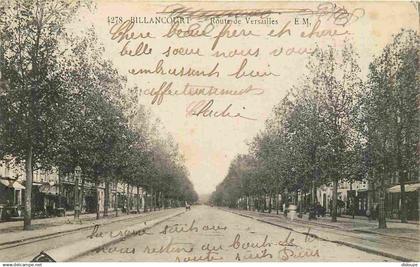 92 - Boulogne Billancourt - Billancourt - Route de Versailles - Animée - CPA - Voir Scans Recto-Verso