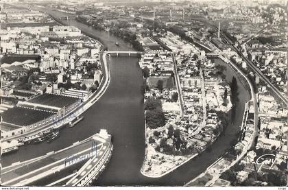 CPSM Boulogne-Billancourt Vue aérienne L'ile de Billancourt Saint-Germain