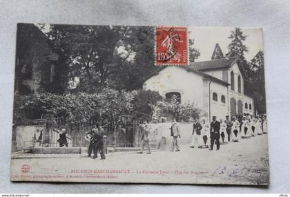 Bourbon l'Archambault, la fontaine Jonas, fête des baigneurs, Allier 03