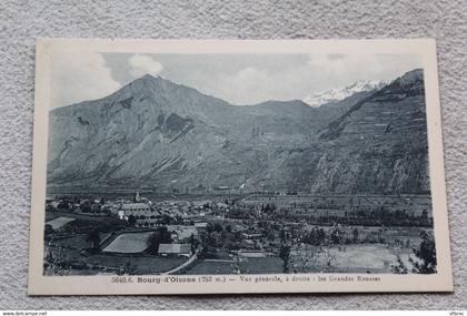 E634, Bourg d'Oisans, vue générale, à droite les grandes Rousses, Isère 38