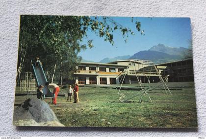 Cpm, Bourg saint Maurice, village de vacances vallée haute caf, renouveau, Savoie 73