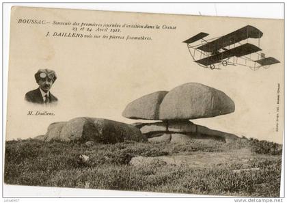 BOUSSAC (23) meeting aviation 1911 aviateur Daillens en vol