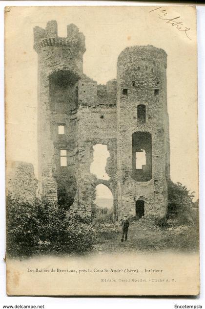 CPA - Carte Postale - France - Ruines de Bressieux, près la Côte St André - 1904 (D13752)