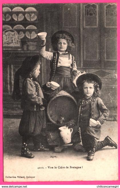 Vive le Cidre de Bretagne ! - Enfants - Folklore - Bolé - Animée - Collection VILLARD - 1914