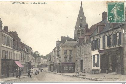 CPA Breteuil La Rue Grande