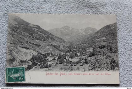 B239, Brides les bains près Moutiers, prise de la route des Allues, Savoie 73