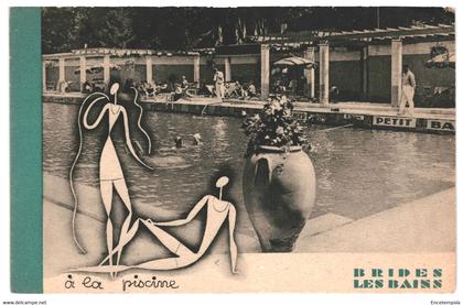 CPA - Carte Postale France-Brides les Bains A la Piscine  VM36415