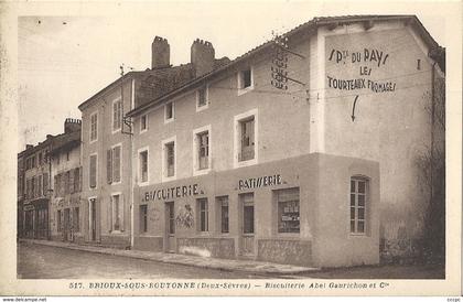 CPA Brioux sur Boutonne Biscuiterie Abel Gaurichon et Cie