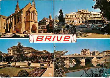 19 - Brive la Gaillarde - Multivues - Automobiles - CPM - Voir Scans Recto-Verso