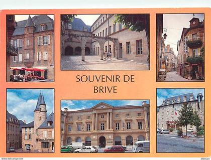 19 - Brive la Gaillarde - Multivues - Automobiles - Flamme Postale de Brive - CPM - Voir Scans Recto-Verso