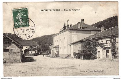 BROUVELIEURES (88) - Rue du Feigneux - Ed. Cliché P. Gros, Brouvelieures