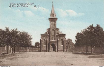 BRUAY SUR ESCAUT : EGLISE DE THIERS