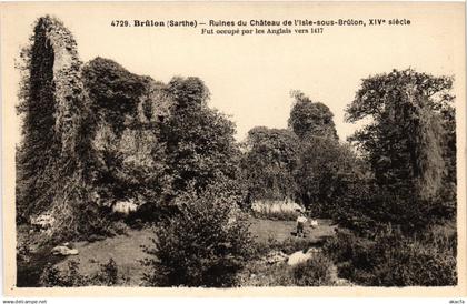 CPA BRULON Ruines du Chateau de l'Isle-sous-Brulon FRANCE (1433298)