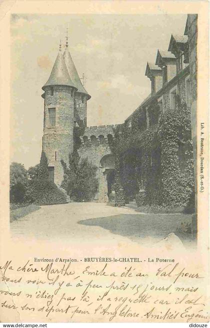 91 - Bruyeres le Chatel - Le Château - La Poterne - CPA - Oblitération de 1903 - Voir Scans Recto-Verso