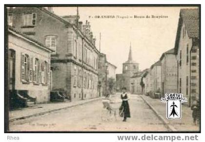 88 Bruyères - 7 - GRANGES (Vosges) - Route de Bruyères - cpa