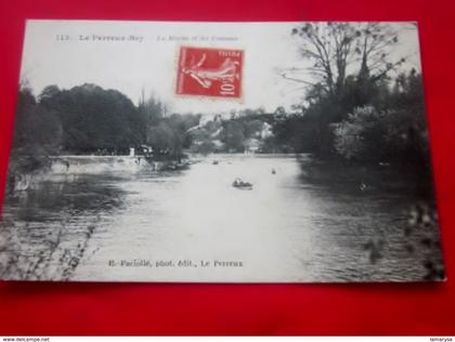 1914 LE PERREUX EN BRY -SUR-MARNE VAL DE MARNE 94 LA MARNE ET LES COTEAUX Carte Postale Poskarte cartolina