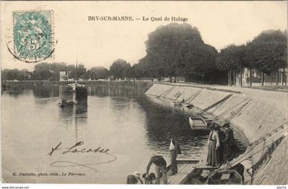 CPA Bry-sur-MARNE - Le Quai de Halage (44421)