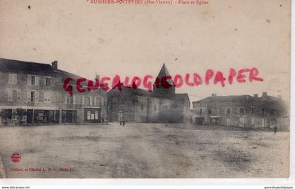 87- BUSSIERE POITEVINE - PLACE ET EGLISE