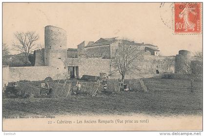 84 // CABRIERES  Les anciens ramparts, vue prise au Nord  22