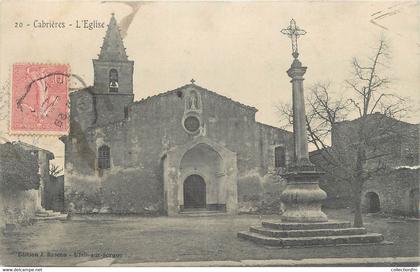 .CPA FRANCE 84 " Cabrières, L'église"