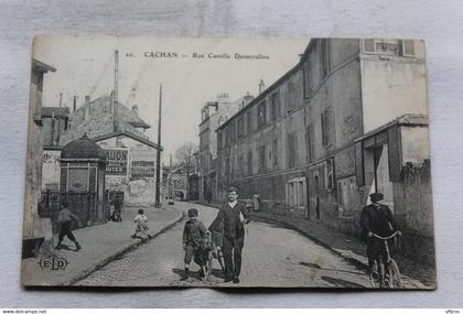 Cpa 1926, Cachan, rue Camille Desmoulins, Val de Marne 94