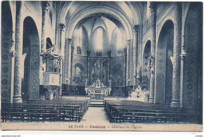 81 CADALEN Intérieur de l'Eglise