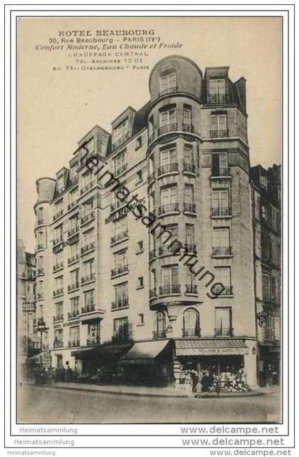 Paris - Hotel Beaubourg - 20 Rue Beaubourg