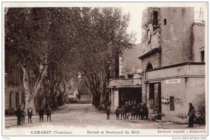 CAMARET SUR AIGUES PORTAIL ET BOULEVARD DU MIDI