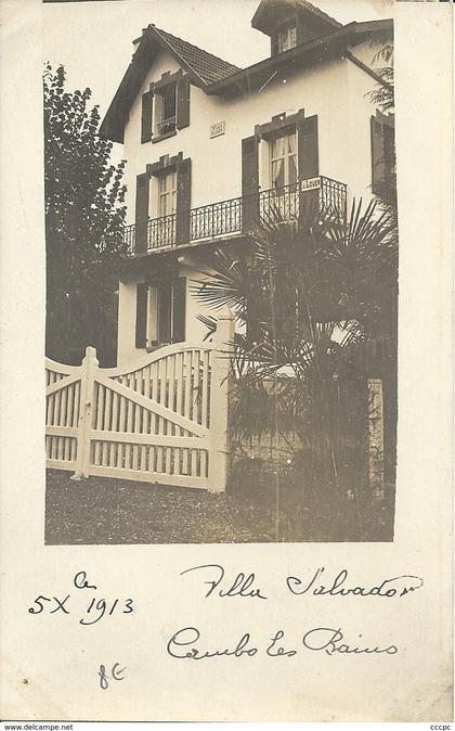 CPA Cambo-les-Bains Carte Photo Villa Salvador