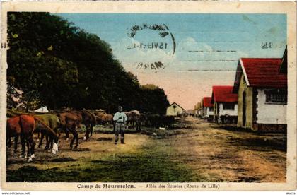 CPA Militaire - Camp de MOURMELON - Allée des Ecuries (90248)