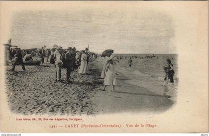 CPA CANET Vue de la Plage (144273)