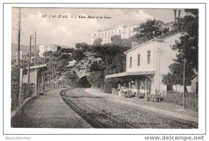 C.P.A CAP D'AIL  .LA GARE