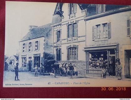 CPA - Carantec - Place de l'Eglise