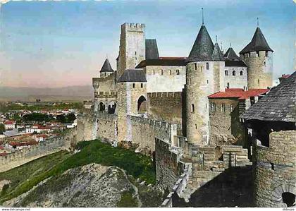 11 - Carcassonne - La Cité médiévale - Le Château Comtal - Flamme Postale de Carcassonne - CPM - Voir Scans Recto-Verso