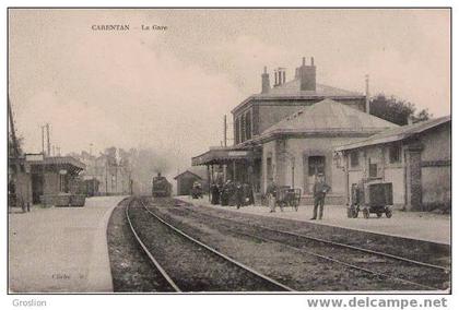 CARENTAN LA GARE (TRAIN ARRIVANT +ANIMATION)